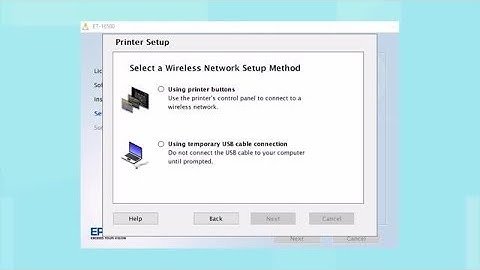 Epson EcoTank ET-16500: Wireless Setup Using the Printer’s Buttons