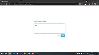 Tweet Something - Javascript, CSS and HTML