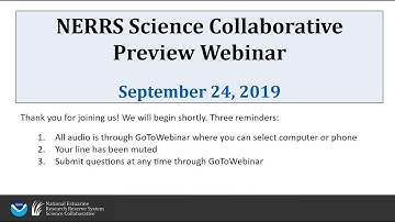 Science Collaborative Preview Webinar, 2019-2024