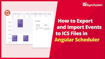 How to Export and Import Events to ICS Files in Angular Scheduler