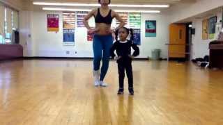 2 yr old and her mom ... Kills choreography !!! 2years old !