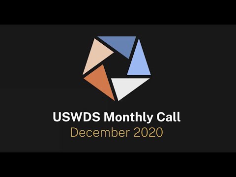 USWDS Monthly Call: Emergency Components (Dec 2020)