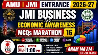 Business and Economic Awareness MCQs Marathon | AMU JMI  2026-27 | MBA | MHRM | B.com | BBA #bcom