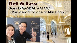Exploring the majestic hallways of Qasr Al Watan/ Presidential Palace of Abu Dhabi