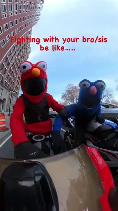 Elmo And Cookie Monster Helmet Cover #shorts