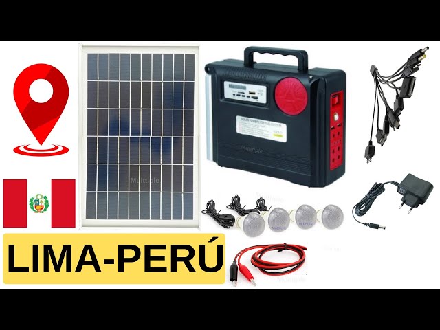 Kit panel Solar Portatil 3 Bombillos Led, Ecosolares