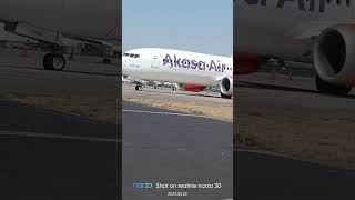 akash air parking in Apron