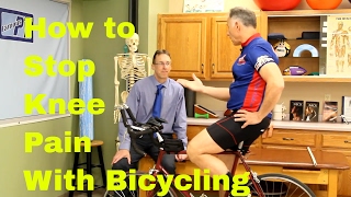 How to Stop Knee Pain with Bicycling. Stretches, Exercises, \& Adjustments,