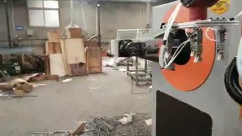 3D steel wire bending machine working video