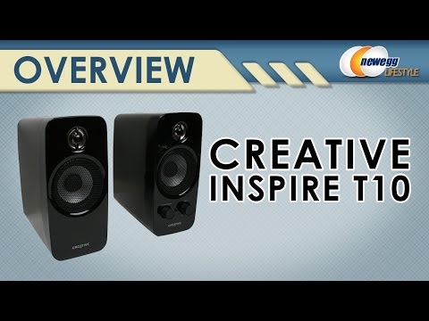 Creative Inspire T10 10 Watts RMS 2.0 Speaker System Overview - Newegg Lifestyle