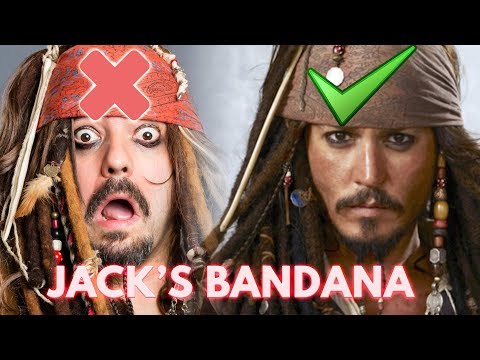 How to accurately tie Jack Sparrow&rsquo;s Bandana and wear Tricorn Hat exactly like Johnny Depp does