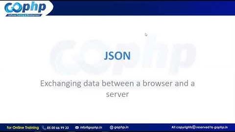 52 - JavaScript Tutorials - JSON