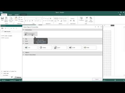 Creating Excel Data Source in Designer WPF V2 - [Shot on version 2015.1]