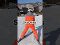 【Ski drills, easy straight position check】#skiing #ski #skihowto #skidrill