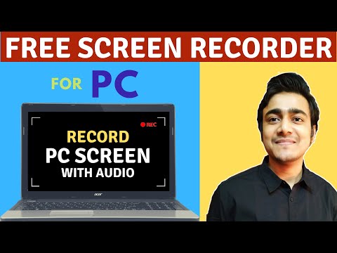 Como registro de computador e tela de laptop com áudio de graça | Screen Recorder gratuito para PC