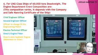 How to do "ATTENDED" Machinery Space, for UMS Class Ships, At 0800Hrs., At SEA
