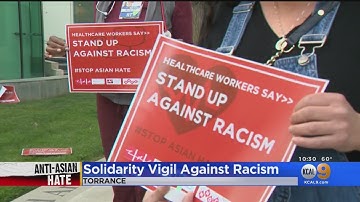 Healthcare Workers Gather For Solidarity Vigil Against AAPI Hate
