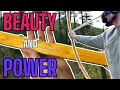Making a Beautiful and Effective Osage Hunting Bow! Shots Fired!