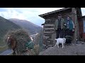 DAGESTAN remote Village in Mountains. HAY PREPARING. Life in Russia