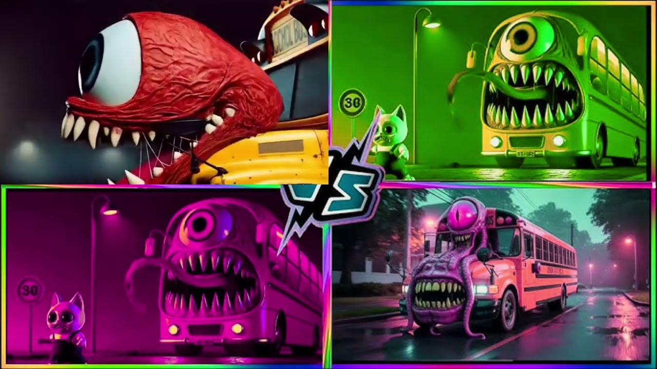 ℹ️ 🚀 EPIC Tiles Hop Battle | School Bus vs Train Eater (Impossible!)