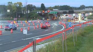 Diverging diamond interchange opens in Colchester