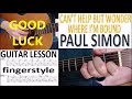 Cant help but wonder where im bound  paul simon fingerstyle guitar lesson