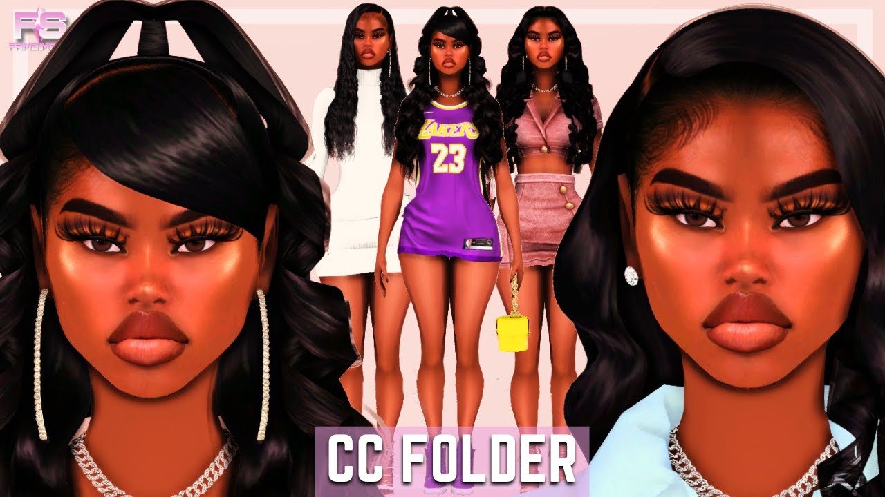 Urban Black Girl Cc Folder And Sim Download Hair Edges Lvmore