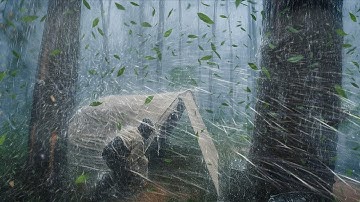 ⛈️ BEYOND MY EXPECTATIONS‼️ VERY HEAVY RAIN CAMPING AND CRAZY THUNDERSTORM 