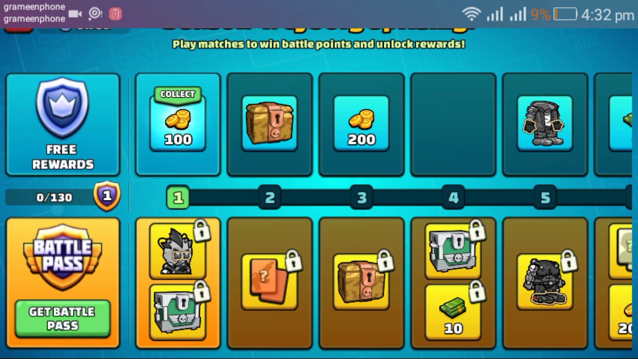 Mini militia battle pass season 4. - YouTube