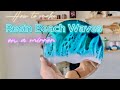 How to resin beach waves on mirror easy resin cells epoxy resin ocean tutorial resin beach art diy