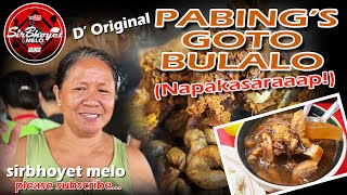 PABING'S GOTO BULALO SA CALAUAN... NAPAKASARAP NA GOTO BULALONG KALABAW | SirBhoyet Melo