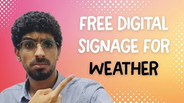 how to broadcast live weather updates using digital signage