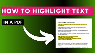 How to Permanently Highlight Text in a PDF file in Nitro Pro PDF