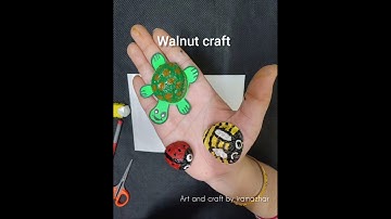 Walnut Shell Craft Ideas❤️/DIY/One Minute Craft/Creature from Walnut Craft#artandcraft#viralshort