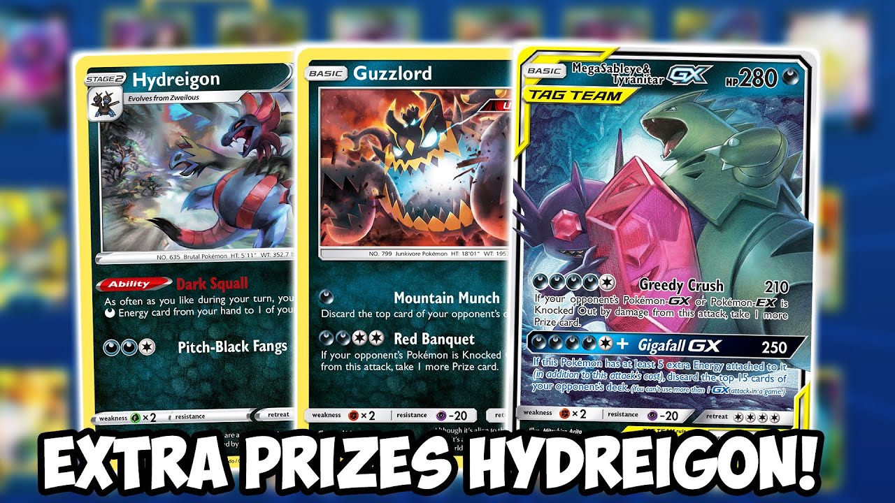 Taking Extra Prizes w/SabelTar/Guzzlord/Hydreigon! Darkness Ablaze PTCGO -  YouTube