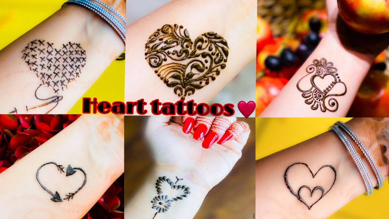 Heart Shaped Tattoo Heart Shaped PNG, Vector, PSD, and Clipart With  Transparent Background for Free Download | Pngtree