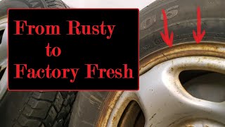 Repainting Rusted Steel Wheels (Amazing Results!)