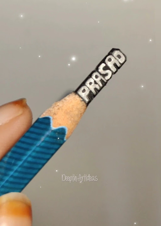 carving-name-on-pencil-lead-trending-art-shorts-new-youtube