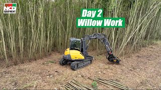 TMK Tree Shear & Mecalac 8MCR Willow Work Progress : Day 2 by NCD EQUIPMENT 4,413 views 1 year ago 3 minutes, 40 seconds