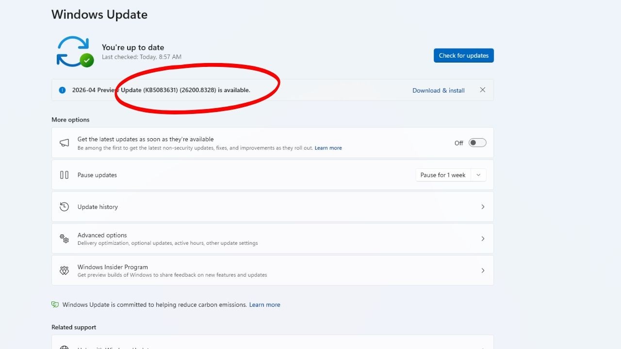 Fix Windows 11 Update KB5083631 Install Error Your Device Is Missing ...