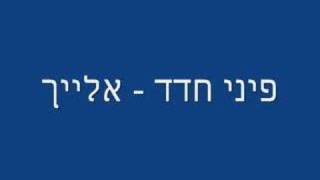 פיני חדד - אלייך