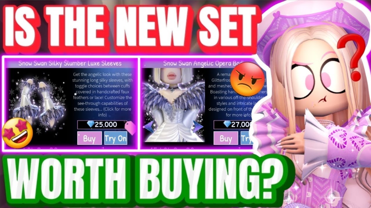 IS THE SNOW SWAN SET WORTH BUYING? Royale High Set Reviews tea YouTube