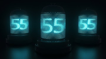 1 minute Neon Countdown 60 Second 4K Video