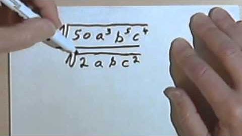 Product & Quotient Rules and Simplifying Radicals, part 3 5-3c