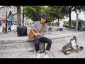 BUSKER in Montreal plays INCREDIBLE electric version of Radiohead&#39;s Creep!!!