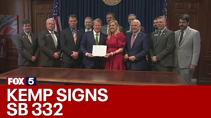 RAW: Kemp signs legislation for Prosecuting Attorneys Qualification Commission | FOX 5 News