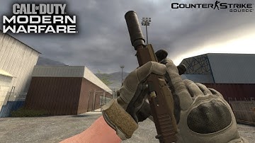 Counter-Strike Source X16 Call of Duty Modern Warfare 2019 (USP) -  PMR - Gameplay