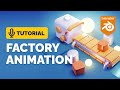 Blender factory animation tutorial  polygon runway
