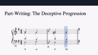 Part-writing Basics: The Deceptive Progression