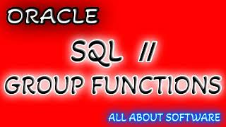 SQL Group Functions